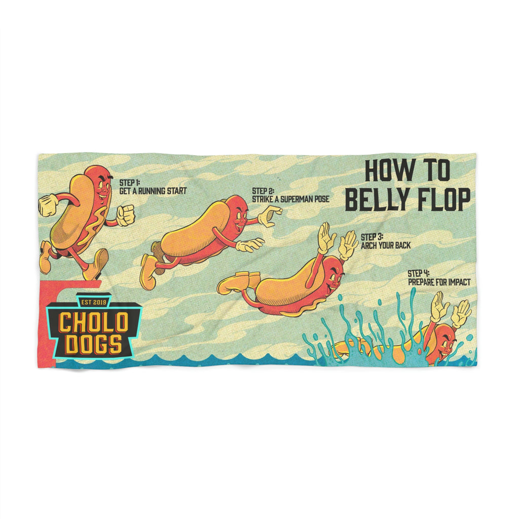 Belly Flop Beach Towel