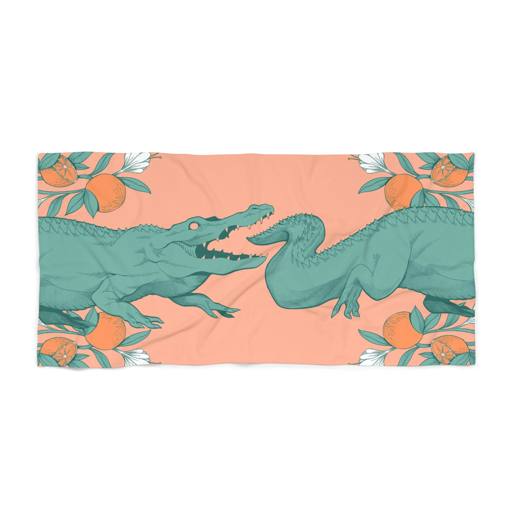 Gator Beach Towel